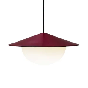 Artemide Deckenleuchten-AGO Alley Pendelleuchte, integrierte LED, klein, Burgunderrot