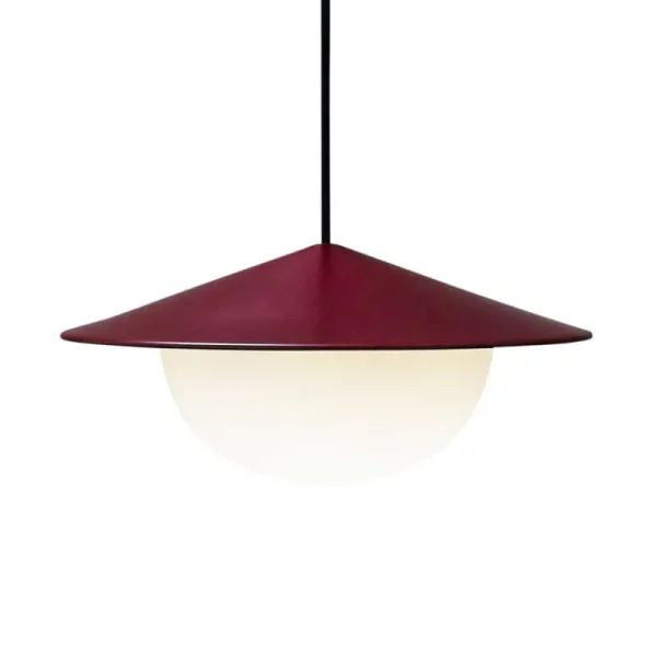 Artemide Deckenleuchten-AGO Alley Pendelleuchte, integrierte LED, klein, Burgunderrot