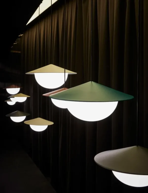 AGO Deckenleuchten-Alley Pendelleuchte, integrierte LED, klein, Senfgelb