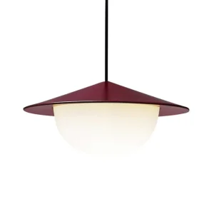 Artemide Deckenleuchten-AGO Alley Pendelleuchte, integrierte LED, klein, Burgunderrot