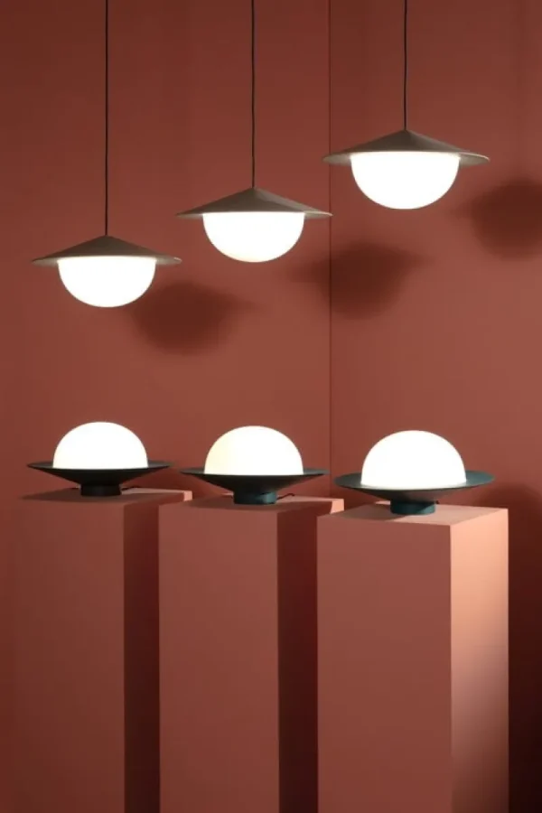 Muuto Tischlampen-AGO Alley Still Tischleuchte, dimmbar, groß, Grau