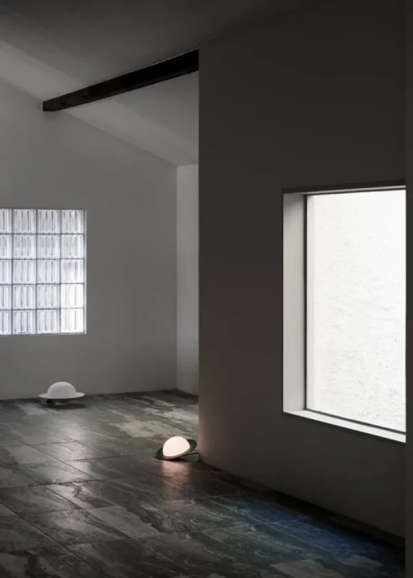 Muuto Tischlampen-AGO Alley Tilt Tischleuchte, dimmbar, klein, Dunkelblau
