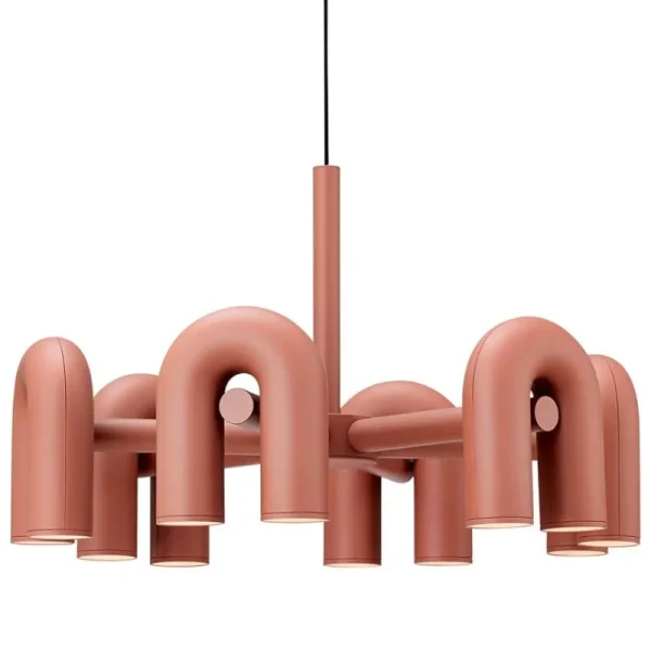 LYFA Deckenleuchten-AGO Cirkus Kronleuchter, Groß, Terracotta