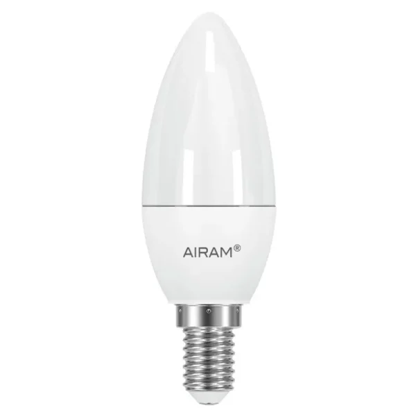 Airam Elektroartikel | Beleuchtungszubehör^LED Oiva Kerzen-Glühbirne, 4,9 W E14 3.000 K 470 lm