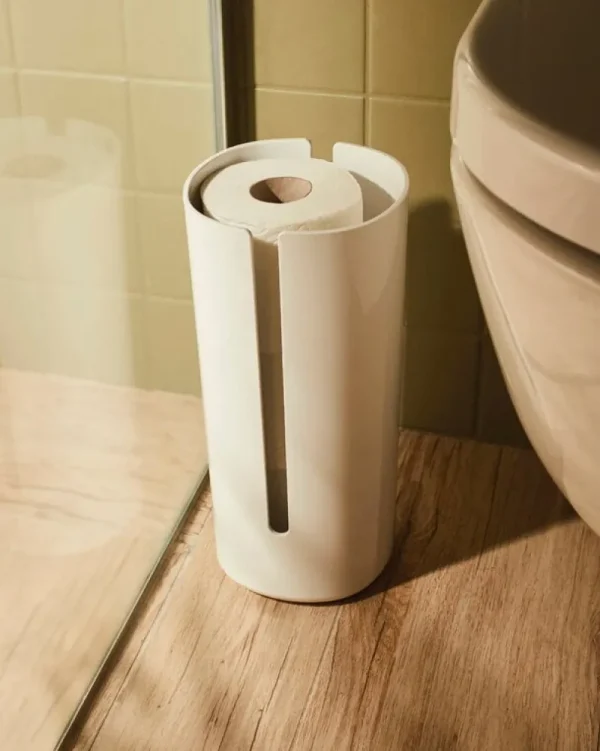 Alessi Badezimmeraccessoires^Birillo Toilettenpapierhalter, weiß