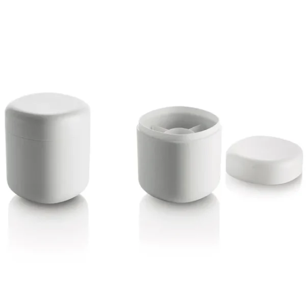 Alessi Badezimmeraccessoires^Birillo Wattepadbehälter, weiß