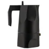 Alessi Karaffen Und Krüge^Espressozubereiter Ossidiana, 3 Tassen, schwarz