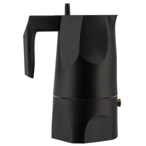 Alessi Karaffen Und Krüge^Espressozubereiter Ossidiana, 3 Tassen, schwarz