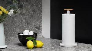 Alessi Küchenutensilien^Mattina Küchenrollenhalter, Grau