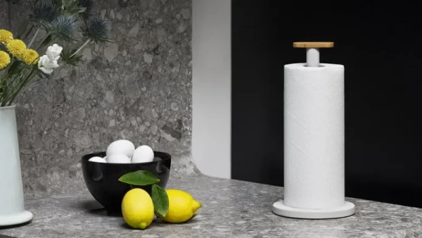 Alessi Küchenutensilien^Mattina Küchenrollenhalter, Grau