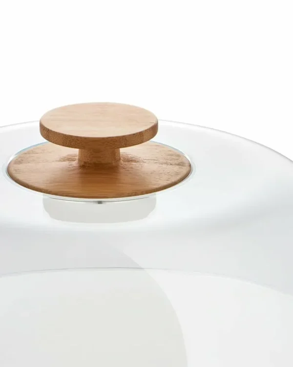 Alessi Geschirr^Mattina Tortenständer, Rot