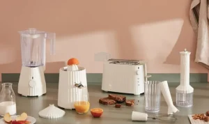 Alessi Haushaltsgeräte^Plissé Toasteraufsatz, Weiß