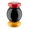 Alessi Küchenutensilien^Twergi ES18 Gewürzmühle, Schwarz – Gelb – Rot