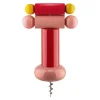 Alessi Küchenutensilien^Twergi ES17 Korkenzieher, Rot – Rosa – Gelb