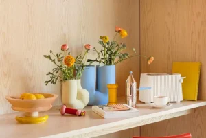 Alessi Küchenutensilien^Twergi ES17 Korkenzieher, Rot – Rosa – Gelb