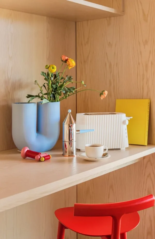 Alessi Küchenutensilien^Twergi ES17 Korkenzieher, Rot – Rosa – Gelb