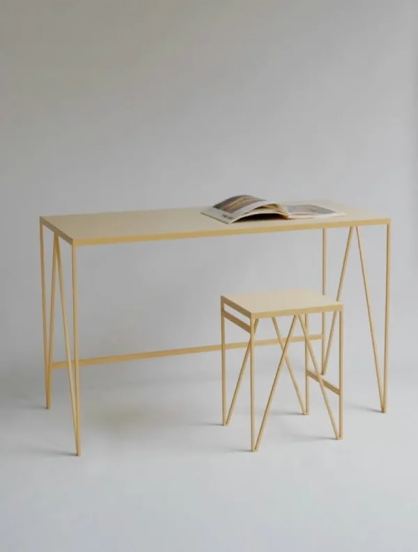 Fredericia Tische-&New Study Schreibtisch, Linoleum, Butternut