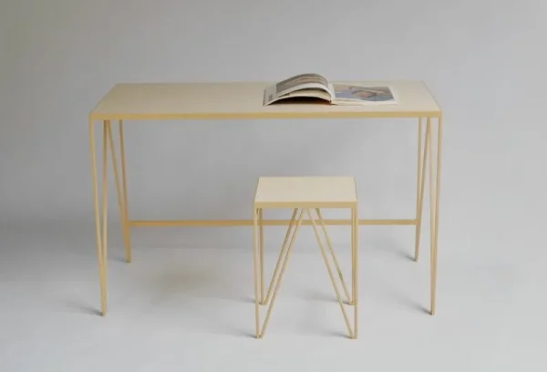 Fredericia Tische-&New Study Schreibtisch, Linoleum, Butternut