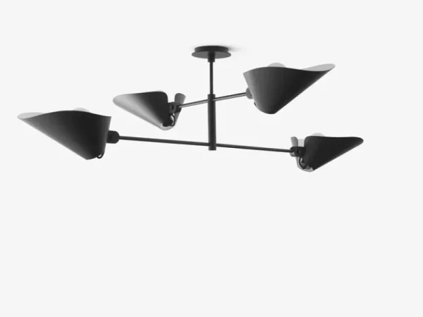 Muuto Deckenleuchten-&Tradition Bonnet SC91 Kronleuchter, schwarz