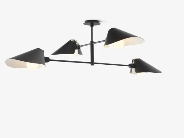 Muuto Deckenleuchten-&Tradition Bonnet SC91 Kronleuchter, schwarz