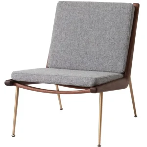 Carl Hansen & Su00f8n Sitzgelegenheiten-&Tradition Boomerang HM1 Loungesessel, Hallingdal 130 – Nussbaum geölt