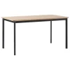 GUBI Tische-&Tradition Drip HW115 Esstisch, 143 x 83 cm, lackierte Eiche - schwarz