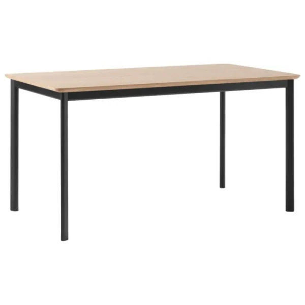 GUBI Tische-&Tradition Drip HW115 Esstisch, 143 x 83 cm, lackierte Eiche - schwarz