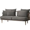 Audo Copenhagen Sofas Und Liegen-&Tradition Fly SC2 Sofa, geräucherte Eiche/Hot Madison 093