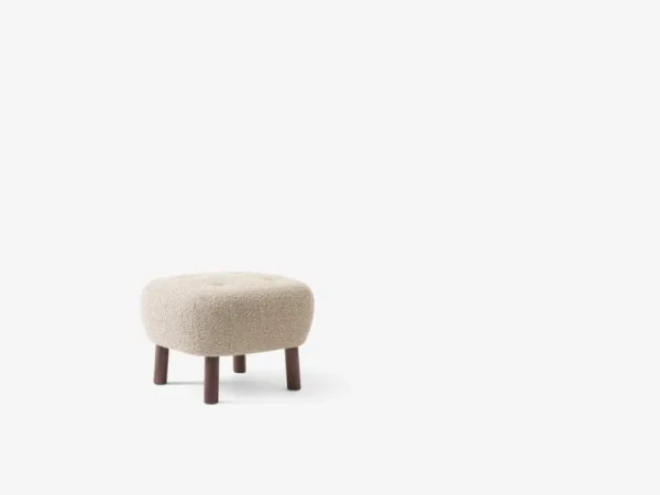 HAY Sitzgelegenheiten-&Tradition Little Petra Loungesessel und Pouf, Karakorum 003 – Nussbaum