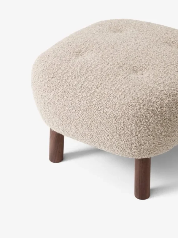 HAY Sitzgelegenheiten-&Tradition Little Petra Loungesessel und Pouf, Karakorum 003 – Nussbaum