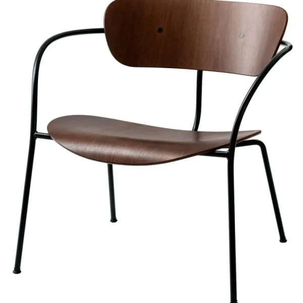 Normann Copenhagen Sitzgelegenheiten-&Tradition Loungesessel Pavilion AV5, Nussbaum lackiert