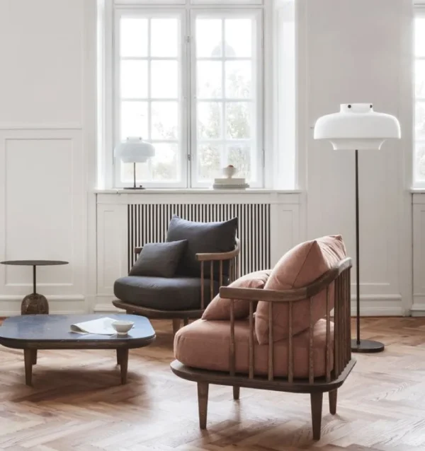 Artek Sitzgelegenheiten-&Tradition Loungesessel Fly SC10, geräucherte Eiche – Hot Madison 093