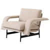 &Tradition Sitzgelegenheiten-&Tradition Meantime AV29 Loungesessel, warm black - beige Hallingdal 0220