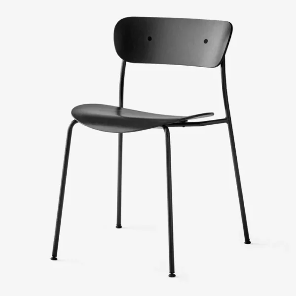 Artek Sitzgelegenheiten-&Tradition Stuhl Pavilion AV1, schwarz