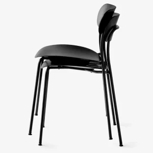 Artek Sitzgelegenheiten-&Tradition Stuhl Pavilion AV1, schwarz