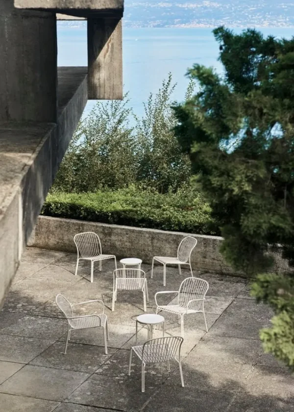 &Tradition Terrassenmöbel^&Tradition Thorvald SC100 Loungesessel, Elfenbeinweiß
