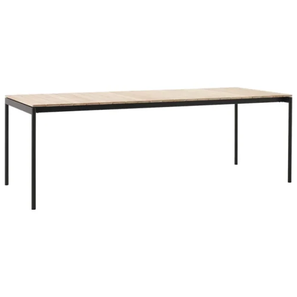 &Tradition Terrassenmöbel^&Tradition Ville AV26 Tisch, 220 x 90 cm, Teakholz - Schwarz