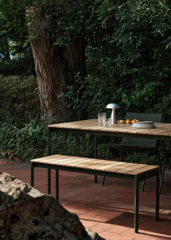 &Tradition Terrassenmöbel^&Tradition Ville AV26 Tisch, 220 x 90 cm, Teakholz - Schwarz