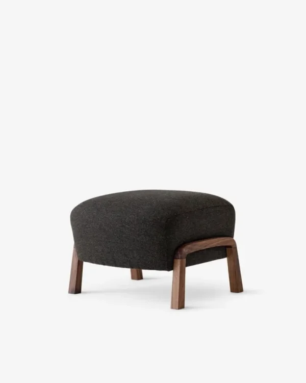 Ornu00e4s Sitzgelegenheiten-&Tradition Wulff ATD2 Loungesessel und ATD3 Pouf, Hallingdal 376, Walnuss