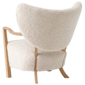 &Tradition Sitzgelegenheiten-&Tradition Wulff ATD2 Loungesessel, Moonlight-Schaffell - Eiche