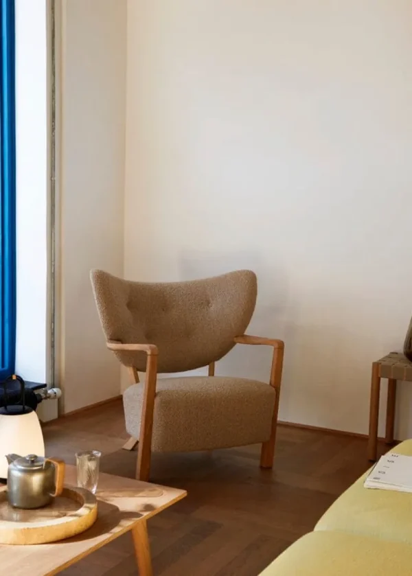 Viccarbe Sitzgelegenheiten-&Tradition Wulff ATD2 Loungesessel, Karakorum 003 - Eiche