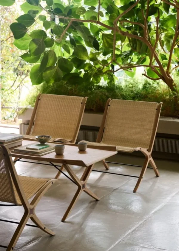 GUBI Tische-&Tradition X HM13 Couchtisch, Eiche - Walnuss
