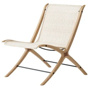 Normann Copenhagen Sitzgelegenheiten-&Tradition X HM10 Loungesessel, Eiche mit Walnusseinsätzen - Natur