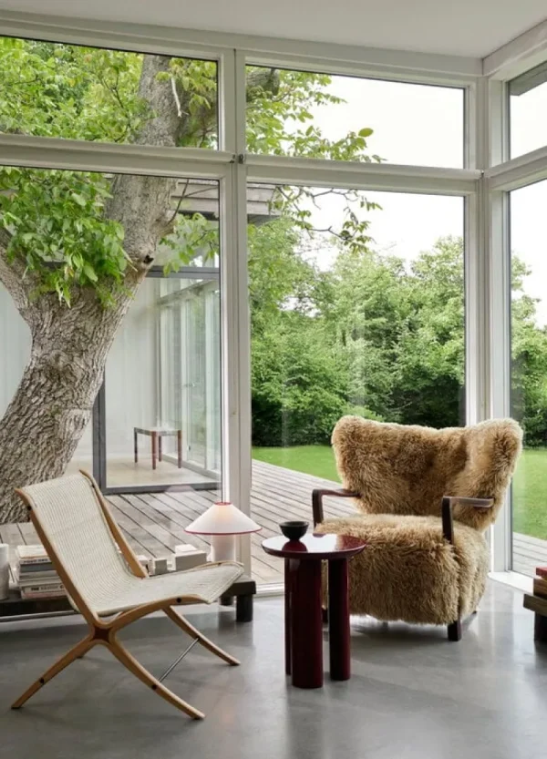 Normann Copenhagen Sitzgelegenheiten-&Tradition X HM10 Loungesessel, Eiche mit Walnusseinsätzen - Natur