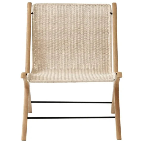 Normann Copenhagen Sitzgelegenheiten-&Tradition X HM10 Loungesessel, Eiche mit Walnusseinsätzen - Natur