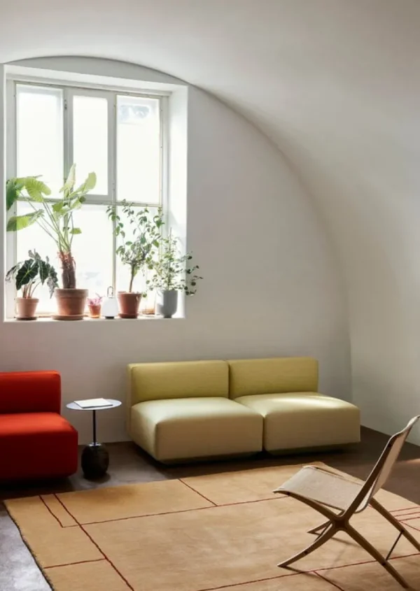 Normann Copenhagen Sitzgelegenheiten-&Tradition X HM10 Loungesessel, Eiche mit Walnusseinsätzen - Natur