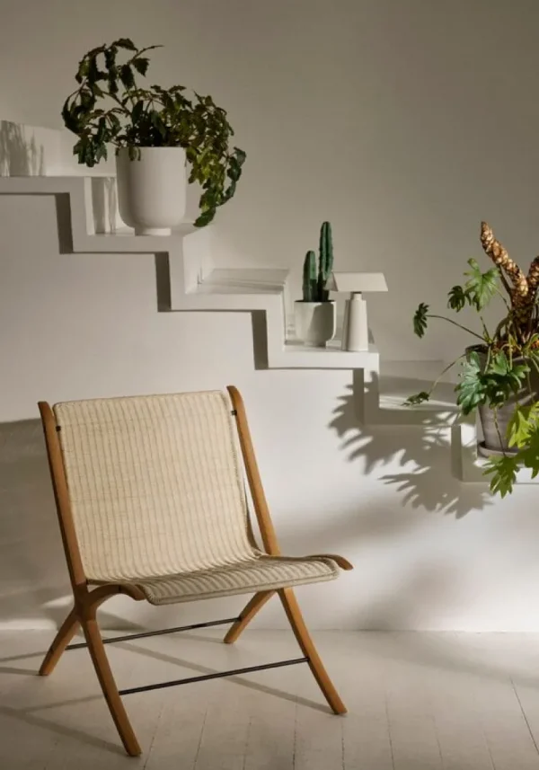 Normann Copenhagen Sitzgelegenheiten-&Tradition X HM10 Loungesessel, Eiche mit Walnusseinsätzen - Natur