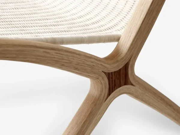 Normann Copenhagen Sitzgelegenheiten-&Tradition X HM10 Loungesessel, Eiche mit Walnusseinsätzen - Natur