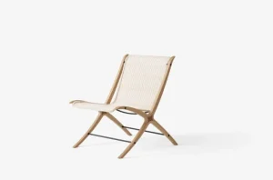 Normann Copenhagen Sitzgelegenheiten-&Tradition X HM10 Loungesessel, Eiche mit Walnusseinsätzen - Natur