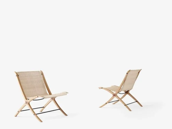 Normann Copenhagen Sitzgelegenheiten-&Tradition X HM10 Loungesessel, Eiche mit Walnusseinsätzen - Natur